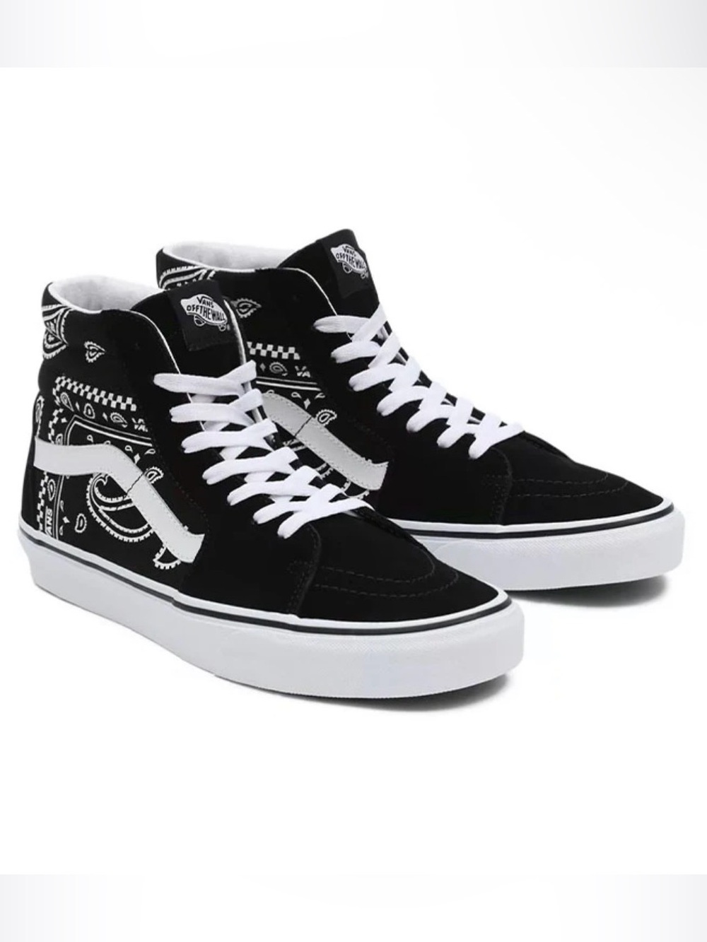 Vans Sk8-Hi Peace Paisley Black/True White High-Top Sneakers